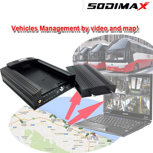 HD 1080P/720P Camera GPS Tracking HDD in Car Mobile DVR